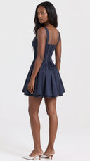 Liana - French Navy Corset Mini Dress