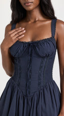 Liana - French Navy Corset Mini Dress
